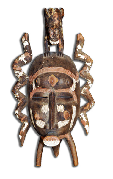 Image of Senufo serpent mask.