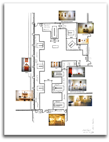 Image of World History Learning Center floorplan.